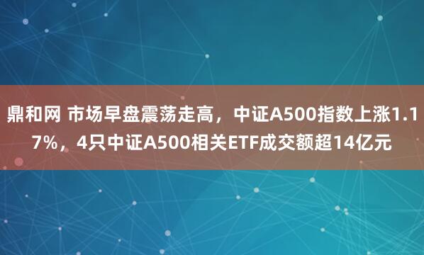 鼎和网 市场早盘震荡走高，中证A500指数上涨1.17%，4只中证A500相关ETF成交额超14亿元