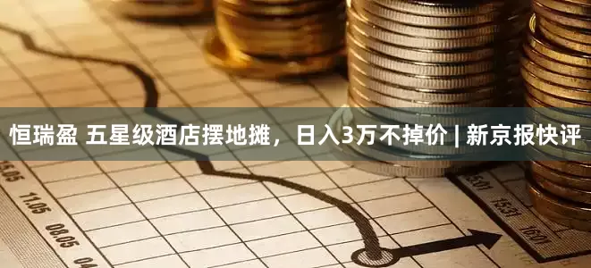 恒瑞盈 五星级酒店摆地摊，日入3万不掉价 | 新京报快评